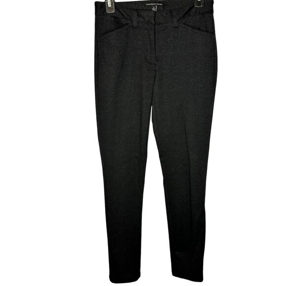 Andrew Marc Black Skinny Stretch Dress Pants Women's Size 2 - Picture 1 of 7